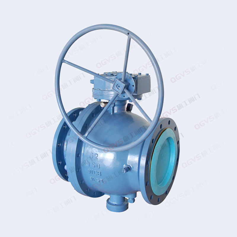 蜗轮固定式法兰球阀